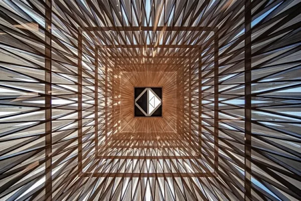 Victor Romero's photograph of the intricate top ceiling inside The Abrahamic House