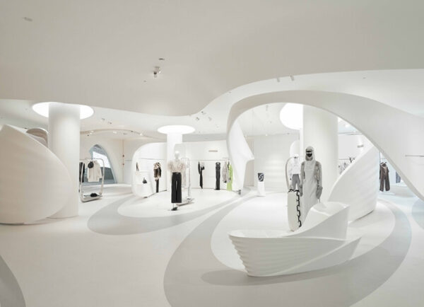 Marisfrolg Showroom by Zaha Hadid Architects retail interior design