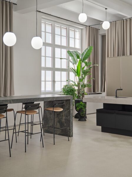 Interior view of Talsee Flagshipstore showing heritage and modern interventions