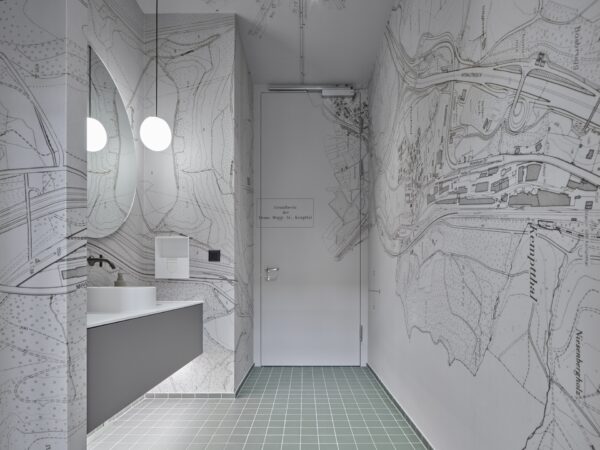 Interior view of Talsee Flagshipstore showing heritage and modern interventions