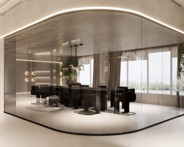 Felina Corporate conference room glass partitions flexible workspace