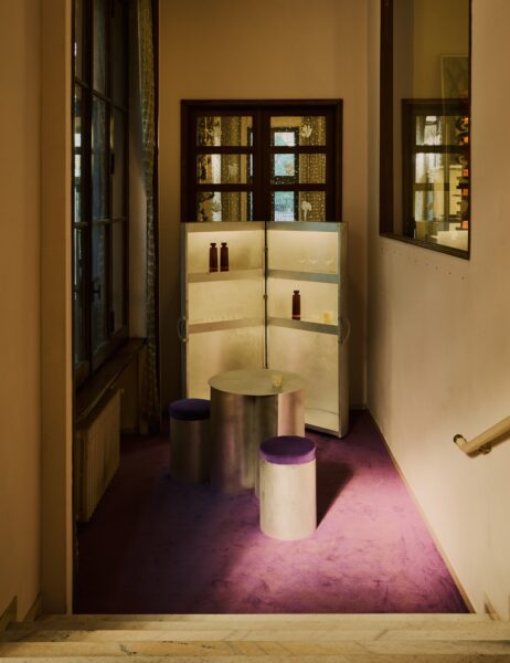 Alcova exhibition interior Milan Design Week crowd space