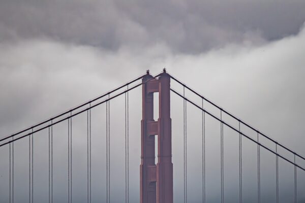 Abstract bridge composition lines repetition architectural photo