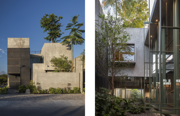 Material detail of concrete steel wood and stone surfaces
