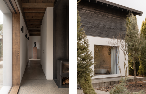 Dzen House garden view connection interior nature house Kyiv
