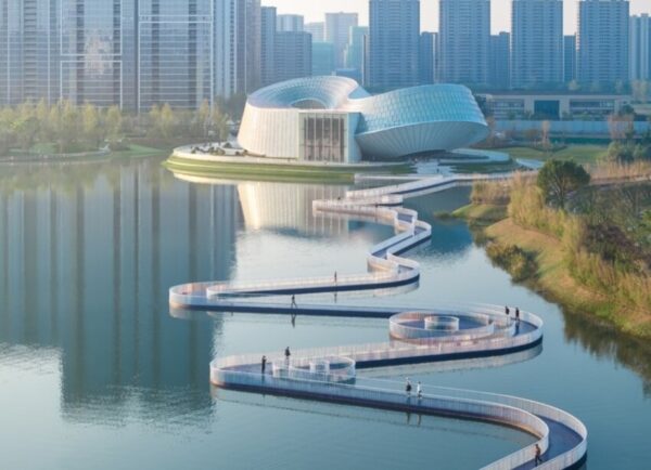 Yohoo Museum on Hangzhou's Yohoo Lake by Aedas, jade-inspired double-ring structure recognized at the 2025 Architecture MasterPrize