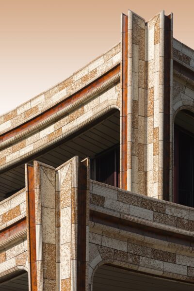 Light and shadow across architectural detail