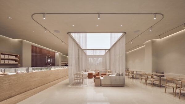 94 Café interior reclaimed wood natural plaster warm atmosphere Kaohsiung