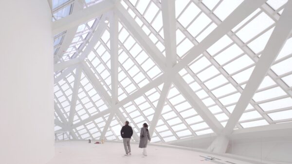 Yohoo Museum interior natural light glass structure Hangzhou
