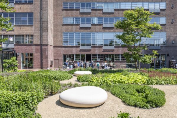 Meelfabriek Garden seating objects landscape design Leiden
