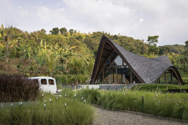 Exterior of Kencana Nest chapel by K-Thengono Design Studio in Indonesia